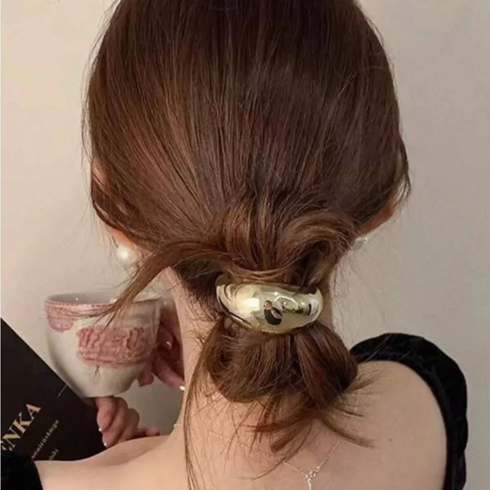 Gold Metallic Hair Tie N1268